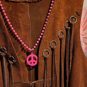 Brown Suede Fringe Vest